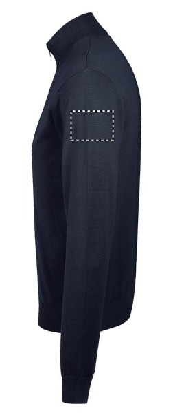 GORDON MEN ZIPPED CARDIGAN: LINKER ARM