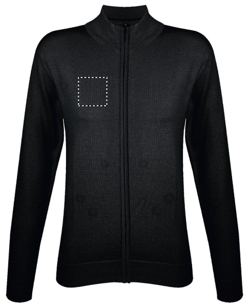 GORDON WOMEN ZIP CARDIGAN: RECHTE BRUST