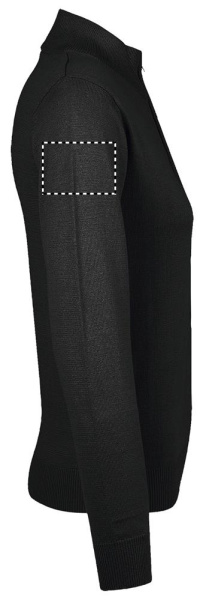 GORDON WOMEN ZIP CARDIGAN: ARM RECHTS