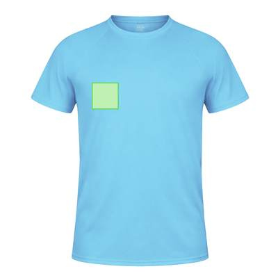 Vuxen T-shirt Tecnic Plus, Marinblå: Område 2