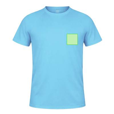 Erwachsenen-T-Shirt Tecnic Plus, Dunkler Sand: Bereich 1