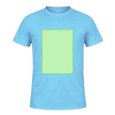 Erwachsenen-T-Shirt Tecnic Plus, Dunkler Sand: Bereich 3