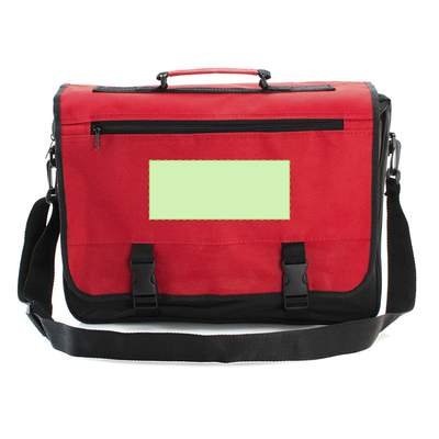 Dokumententasche Verse, Rot: In der Vordertasche