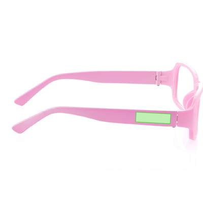 No Lens Glasses Martyns, PINK: On the right pin