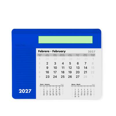 Mauspad-Kalender Rendux, Schwarz: Anfang des aktuellen Monats