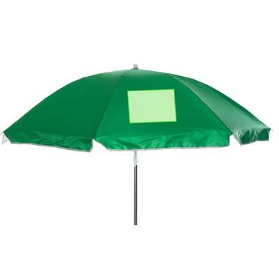 Beach Umbrella Taner, FUCHSIA: In one panel of the umbrella