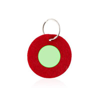 Keyring Nicles, YELLOW: Focused on the circle