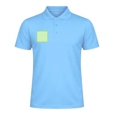 Poloshirt Tecnic Plus, Blau: Bereich 2
