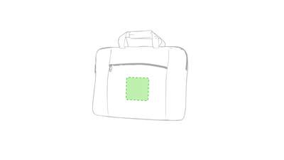 Laptopväska Xenac, Gul: Under dragkedjan