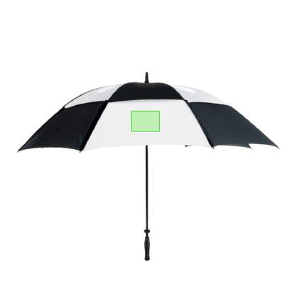 Golfschirm Budyx, Schwarz / weiss: Bereich 2