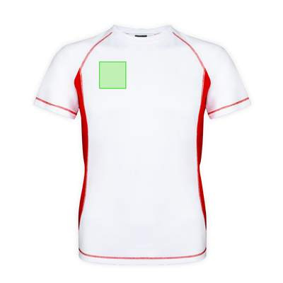 Erwachsenen-T-Shirt Combi, Rot: Bereich 2
