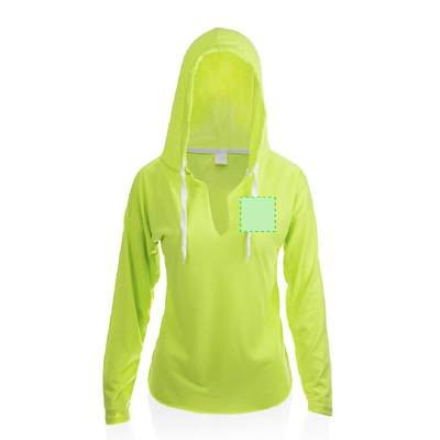 Vuxen T-shirt Yuk, Gult fluor: Område 1