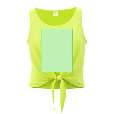 Damen-T-Shirt Slem, Fluororange: Bereich 3