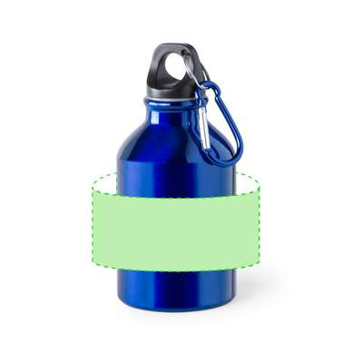 Flasche Henzo, Blau: Rund um die Trommel