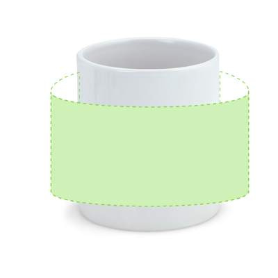 Sublimation Mug Dolten, WHITE: Centered around the cup