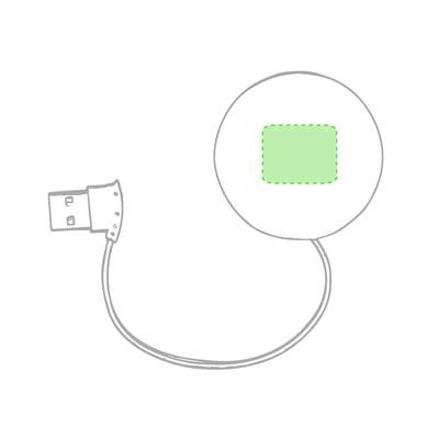 USB-hubb Niyel, Röd: I den vita delen