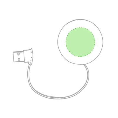 USB-Hub Niyel, Blau: Im weißen Teil