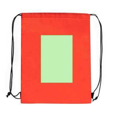 Drawstring Cool Bag Tradan, BLACK: Side A