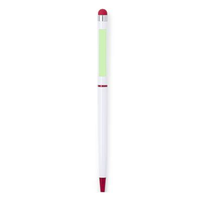 Kugelschreiber mit Touchpen Duser, Hellgrün: Bereich 3