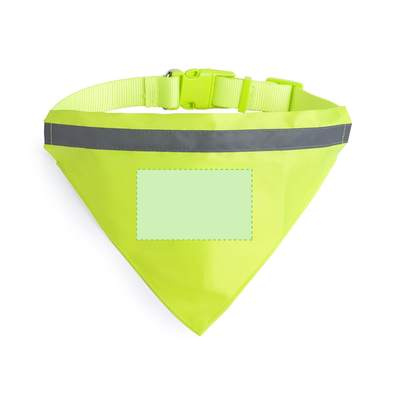Bandana Husdjurshalsband Bipols, Gul: Centrerad