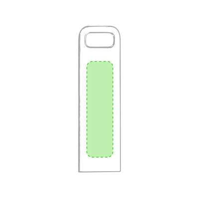 USB atmintinė Ditop 16GB, Sidabras: Ant kūno