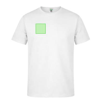 Adult White T-Shirt "keya" MC180, WHITE: Area 2