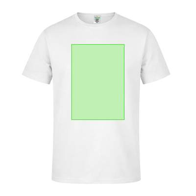 Adult White T-Shirt "keya" MC180, WHITE: Area 3