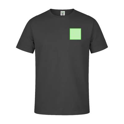 Färgad t-shirt för vuxna "keya" MC180, Marinblå: Område 1