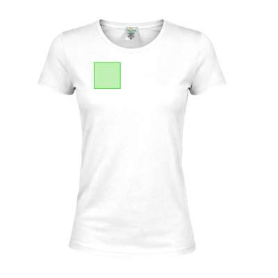 Weißes Damen-T-Shirt „keya“ WCS150, Weiss: Bereich 2