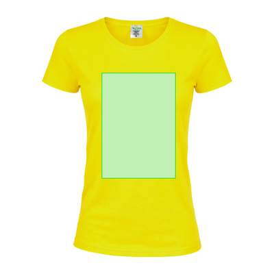 Damen-Farb-T-Shirt "keya" WCS150, Marineblau: Bereich 3
