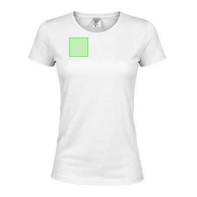 Weißes Damen-T-Shirt „keya“ WCS180, Weiss: Bereich 2
