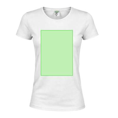 Weißes Damen-T-Shirt „keya“ WCS180, Weiss: Bereich 3