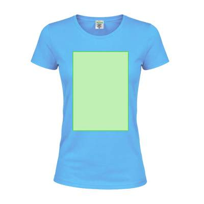 Damen-Farb-T-Shirt "keya" WCS180, Orange: Bereich 3