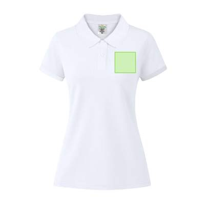 Weißes Damen-Poloshirt "keya" WPS180, Weiss: Bereich 1