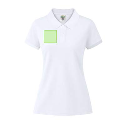 Weißes Damen-Poloshirt "keya" WPS180, Weiss: Bereich 2