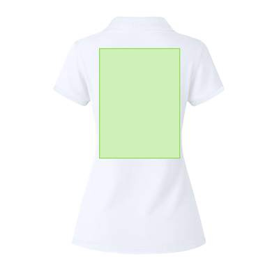 Weißes Damen-Poloshirt "keya" WPS180, Weiss: Bereich 6