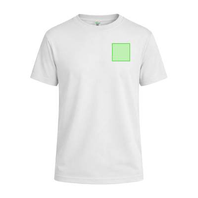 Weißes Kinder-T-Shirt „keya“ YC150, Weiss: Bereich 1