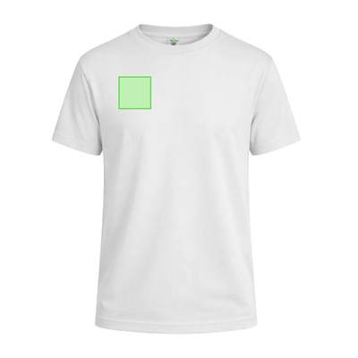 Weißes Kinder-T-Shirt „keya“ YC150, Weiss: Bereich 2