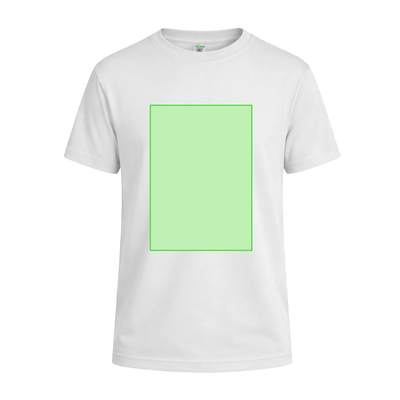 Weißes Kinder-T-Shirt „keya“ YC150, Weiss: Bereich 3