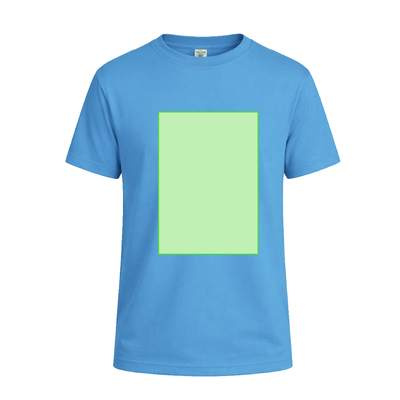 Kinder-Farb-T-Shirt "keya" YC150, Blau: Bereich 3
