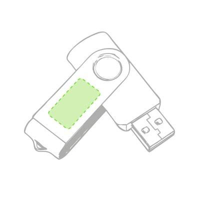 USB-Speicher Yemil 32GB, Gelb: In Teil B Metallfläche