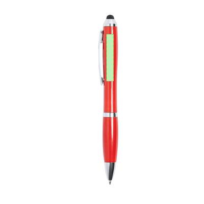Kugelschreiber mit Touchpen Zeril, Orange: Auf der Körperseite A