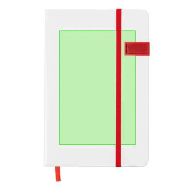 USB-Notizblock Boltuk, Blau: Auf der Titelseite