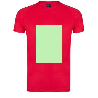 Kinder-T-Shirt Dynamic, Rot: Bereich 3