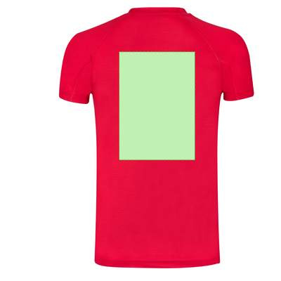 Kinder-T-Shirt Dynamic, Rot: Bereich 7