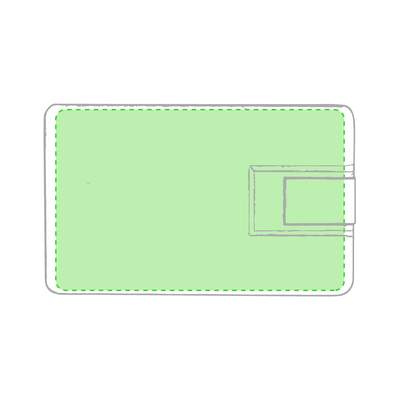 USB-Speicher Milen 16GB, Weiss: Zentrierte Seite A