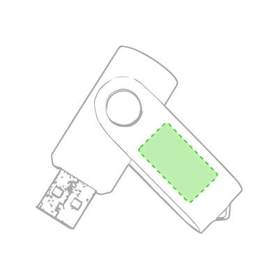 USB-Speicher Survet 16GB, Gelb: Im rotierenden Körper auf der B-Seite