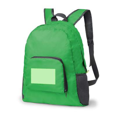 Faltbarer Rucksack Mendy, Rot: Vordertasche