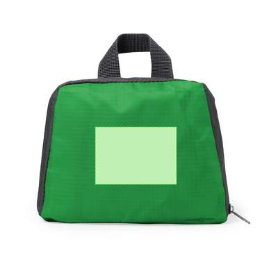 Faltbarer Rucksack Mendy, Rot: Zentriert (drucken und falten)
