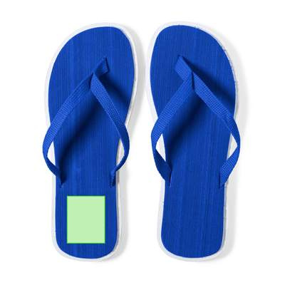 Flip Flops Caimán, WHITE: Heel de la flip-flop izquierda